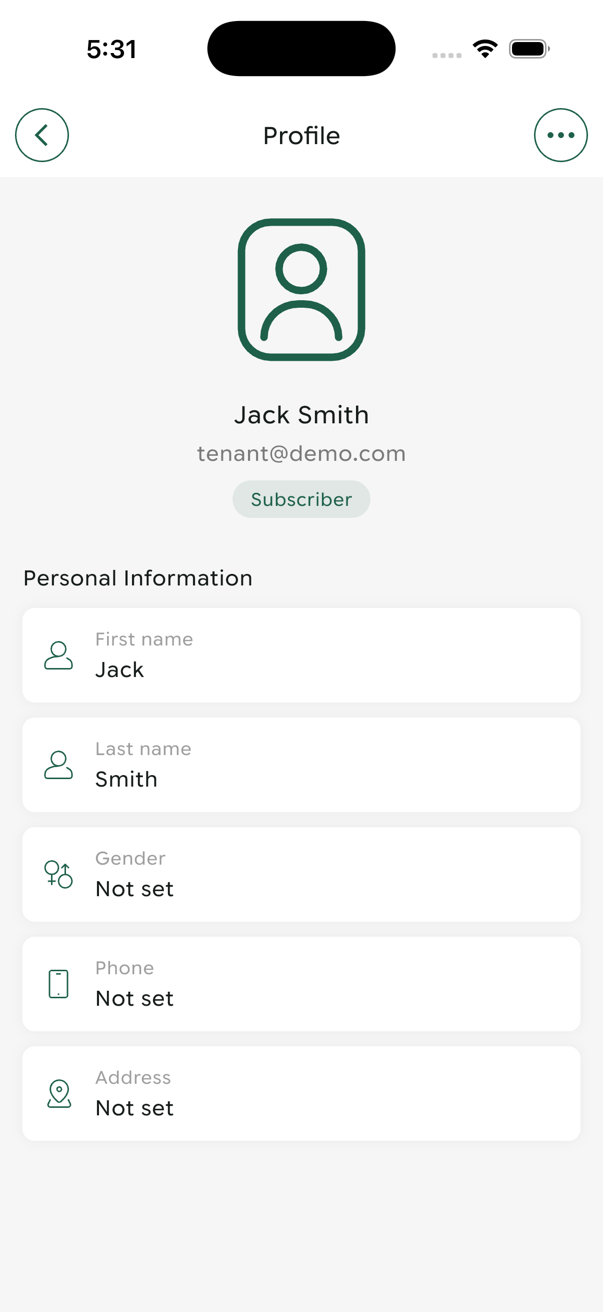 User Profile